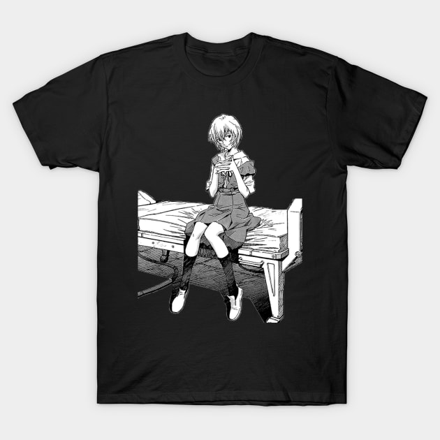 Rei Sitting T-Shirt by KokoroPopShop